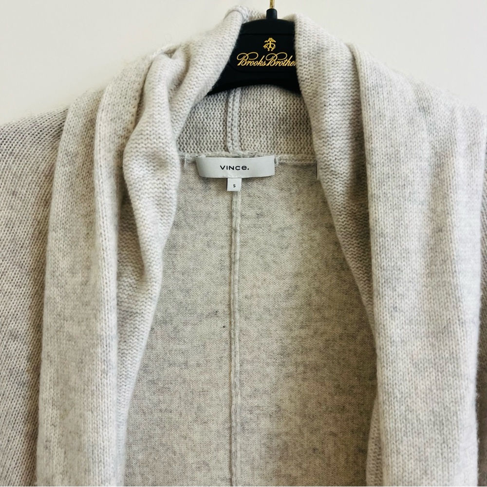 Vince Cozy Cream Open-Front Sweater - Picture 2 of 6